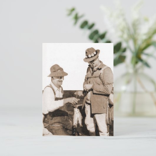  vissers briefkaart (Staand voorkant)