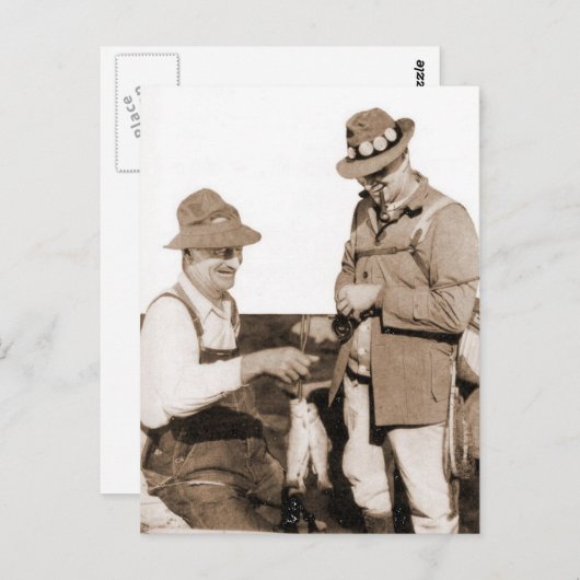  vissers briefkaart (Voorkant / Achterkant)