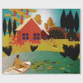 vissers cadeaupapier (Vlak)