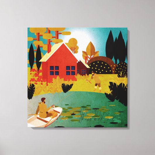 vissers canvas afdruk (Voorkant)