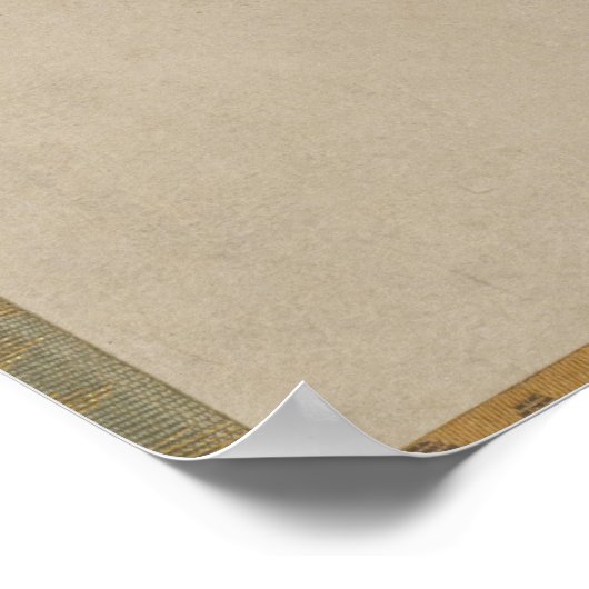 Vissers dragen zijn net in de sneeuw 1821 poster (Hoek)