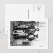 Vissers en zalm op Docks, Washington Briefkaart (Voorkant / Achterkant)