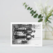 Vissers en zalm op Docks, Washington Briefkaart (Staand voorkant)