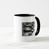 Vissers en zalm op Docks, Washington Mok (Voorkant rechts)