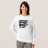 Vissers en zalm op Docks, Washington T-shirt (Voorkant volledig)