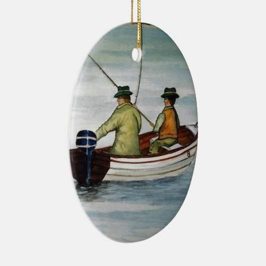 Vissers en zoons keramisch ornament (Rechts)