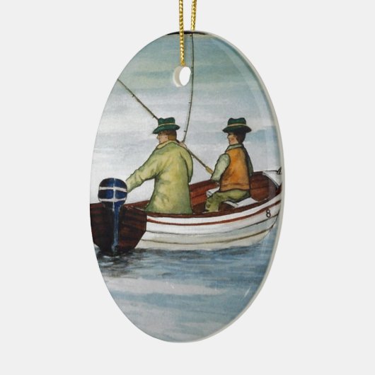 Vissers en zoons keramisch ornament (Links)