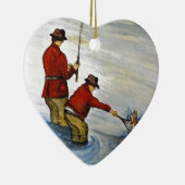 Vissers en zoons keramisch ornament (Rechts)