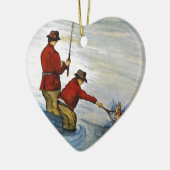 Vissers en zoons keramisch ornament (Links)