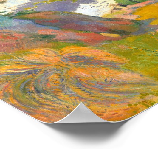 Vissers en zwemmers | Paul Gauguin Poster (Hoek)