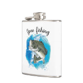 Vissers fles met vinylwikkel heupfles (Links)