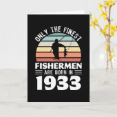 Vissers geboren in 1933 90e verjaardag Vist Gift Kaart (Gele Bloem)