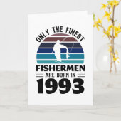 Vissers geboren in 1993 30e verjaardag Vist Gifts Kaart (Gele Bloem)