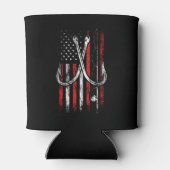 Vissers - Gevist - Amerikaanse vlag - Gevist Blikjeskoeler (Achterkant)