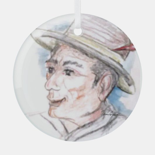 Vissers Glas Ornament (Voorkant)