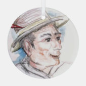 Vissers Glas Ornament (Achterkant)