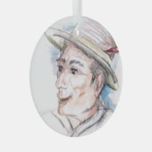 Vissers Glas Ornament (Voorkant Rechts)