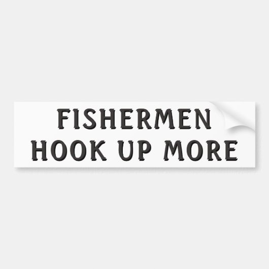 Vissers hebben meer last bumpersticker (Voorkant)