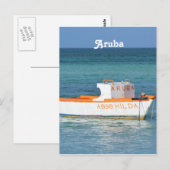 Vissers hut-strand briefkaart (Voorkant / Achterkant)