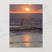 Vissers in Byblos op zonsondergang in Libanon Briefkaart (Voorkant)