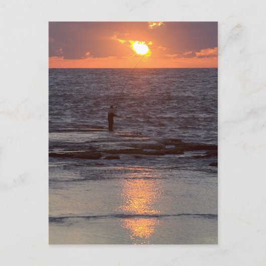 Vissers in Byblos op zonsondergang in Libanon Briefkaart (Voorkant)