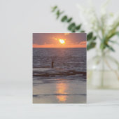 Vissers in Byblos op zonsondergang in Libanon Briefkaart (Staand voorkant)