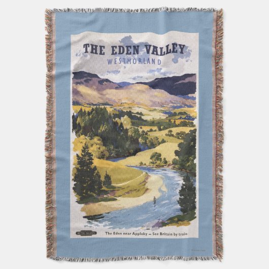 Vissers in de Eden Valley Deken (Voorkant Verticaal)