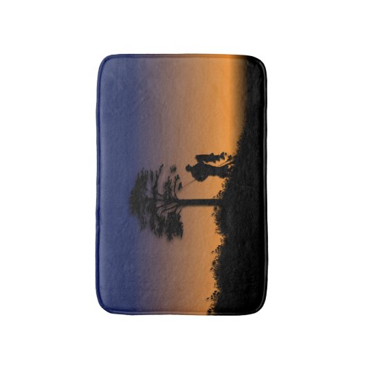 Vissers in Dusk Badmat (Voorkant Verticaal)