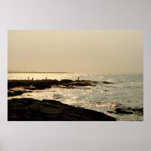 Vissers in Newport photography poster (Voorkant)