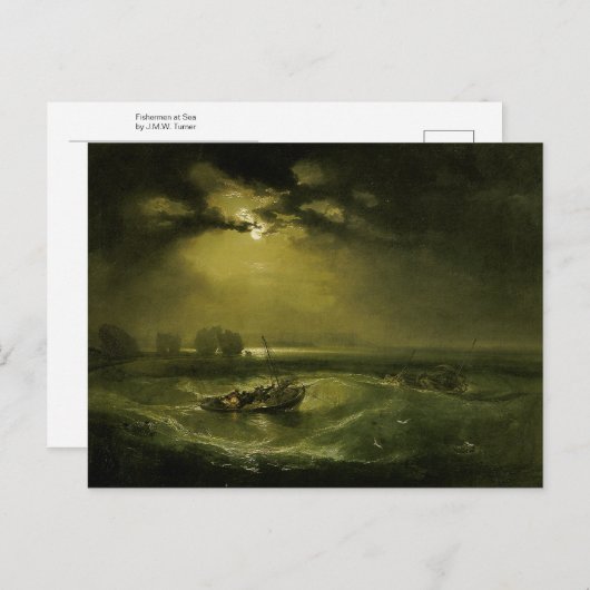 Vissers in Zee door J.M.W. Turner Briefkaart (Voorkant / Achterkant)