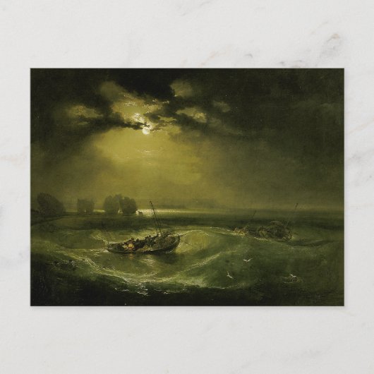 Vissers in Zee door J.M.W. Turner Briefkaart (Voorkant)