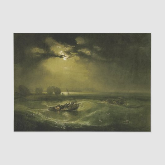 Vissers in Zee door J.M.W. Turner Tissuepapier (Voorkant)
