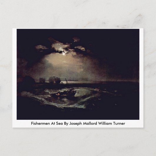 Vissers in Zee door Joseph Mallord William Turner Briefkaart (Voorkant)