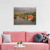 Vissers kade 2 canvas afdruk (Insitu (Woonkamer))