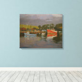 Vissers kade 2 canvas afdruk (Insitu (Houten vloer))