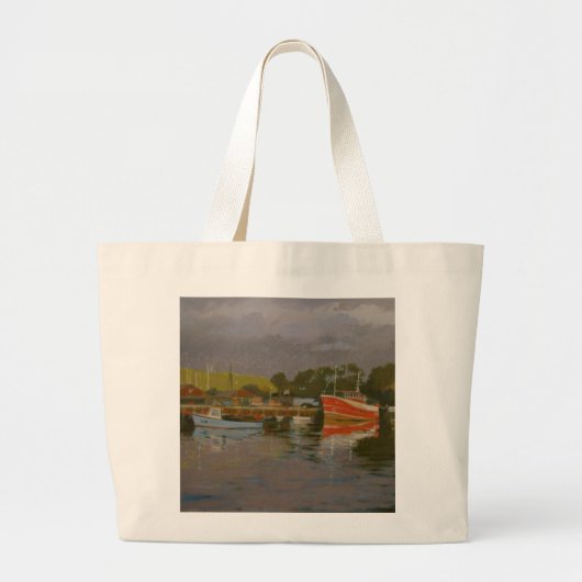 Vissers kade 2 grote tote bag (Voorkant)
