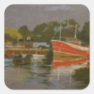 Vissers kade 2 vierkante sticker