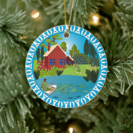 Vissers Keramisch Ornament (Boom)