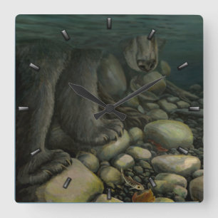 Vissers klok Vist Beren wandklokken