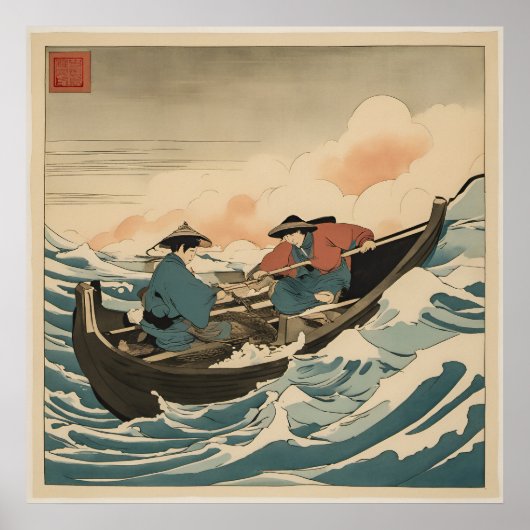 Vissers - Kunstdruk Poster (Voorkant)