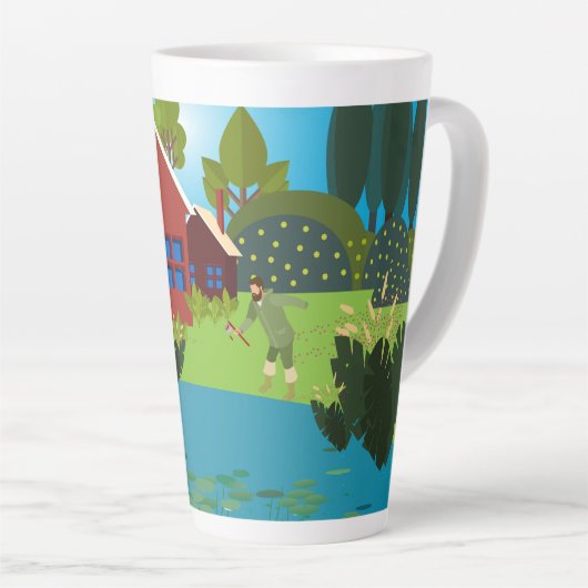 Vissers Latte Mok (Rechterhoek)