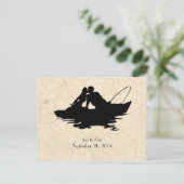  Vissers Liefhebbers Boot Save the Date Aankondigingskaart (Staand voorkant)