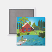 Vissers Magneet (Voorkant / Achterkant)