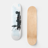 *~* VISSERS - Man vissen Initialen Persoonlijk Skateboard (Voorkant)