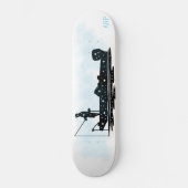 *~* VISSERS - Man vissen Initialen Persoonlijk Skateboard (Voorkant)