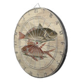 Vissers met roodbaars dartbord (Voorkant Rechts)