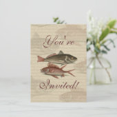 Vissers met roodbaars kaart (Staand voorkant)