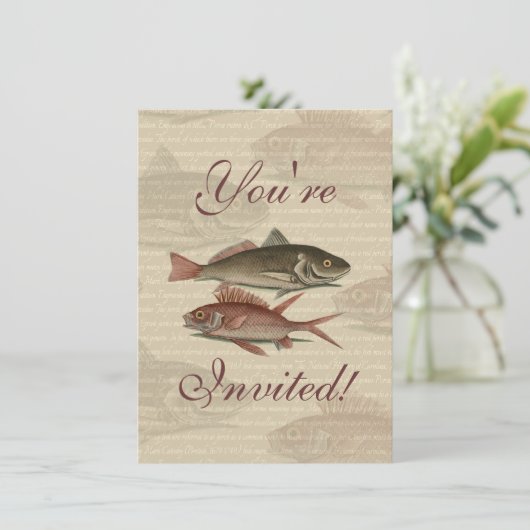 Vissers met roodbaars kaart (Staand voorkant)