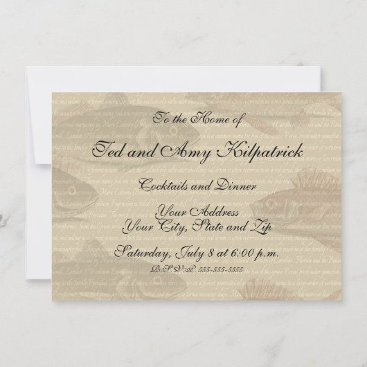 Vissers met roodbaars kaart (Achterkant)