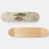 Vissers met roodbaars skateboard (Horizontaal)
